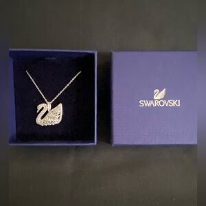 Swarovski Large Swan Pendant Necklace